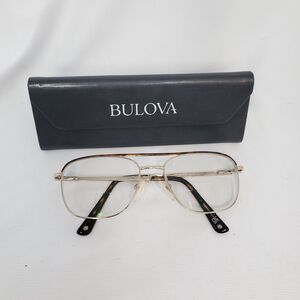 Bulova Glasses Frames with Case Goldtone Apache Junction